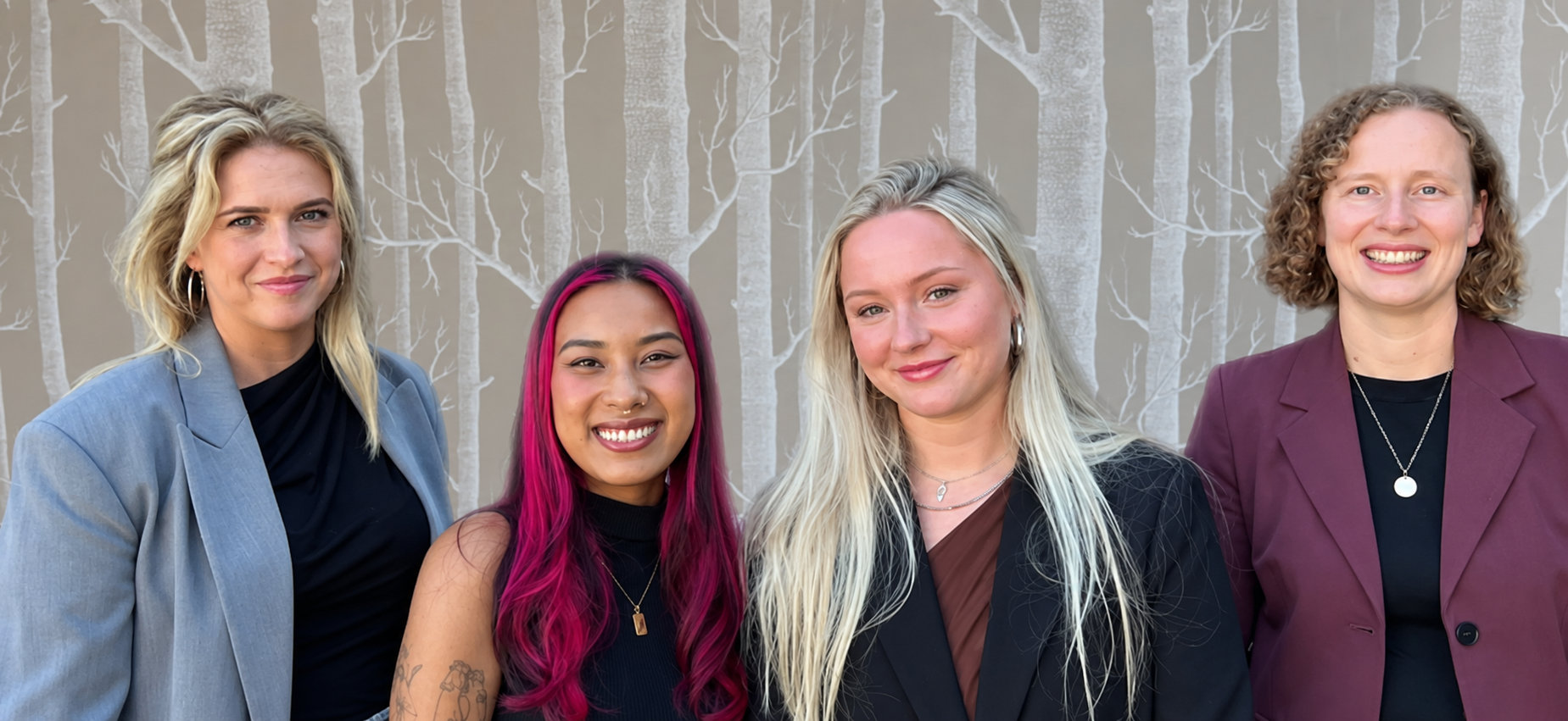Het AOV-team van TAF: Stefanie, Zoë, Erica en Joy
